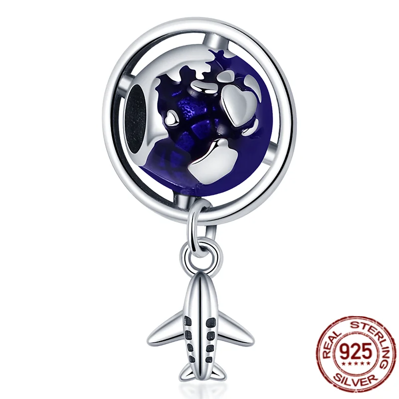 plata charms of ley 925 Sterling Silver Aircraft With The World Charm Beads Fit Original Pandora Bracelet Making Women Jewelr
plata charms of ley 925 Sterling Silver Aircraft With The World Charm Beads Fit Original Pandora Bracelet Making Women Jewelr