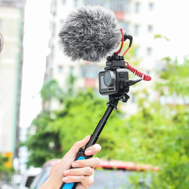 Адаптер для кронштейна микрофона Ulanzi DJI OSMO ACTION Cage Case спортивной камеры Vlog