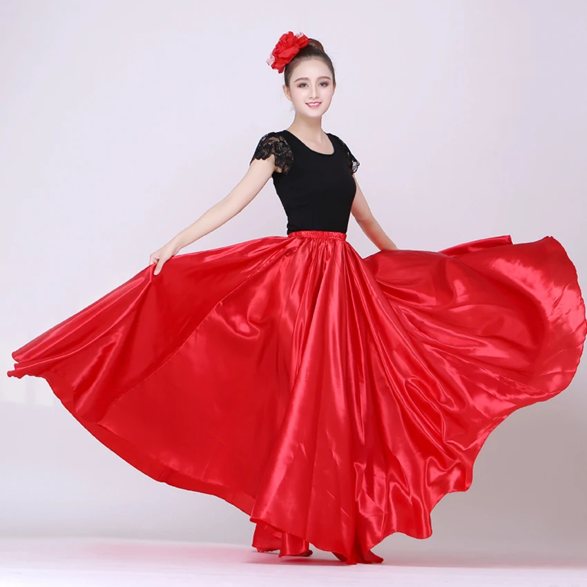 10 Colors Satin Smooth Solid Spanish Flamenco Skirt oversize Performance Belly Dance Costumes Femal Woman Gypsy Style Skirt
10 Colors Satin Smooth Solid Spanish Flamenco Skirt oversize Performance Belly Dance Costumes Femal Woman Gypsy Style Skirt
