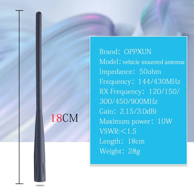 oppxun j6 antenna per icom radio 144/440 MHz ICOM IC-80AD IC-91A IC-91AD IC-92AD IC-R2 IC-R5, IC-RX7
oppxun j6 antenna per icom radio 144/440 MHz ICOM IC-80AD IC-91A IC-91AD IC-92AD IC-R2 IC-R5, IC-RX7