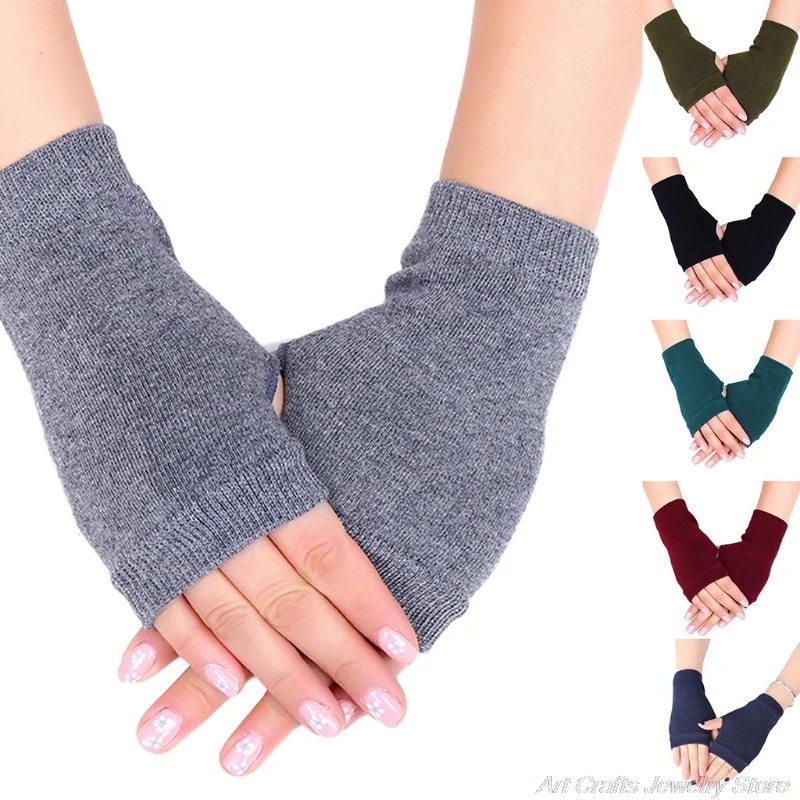 Unisex Cotton Knitted Fingerless Gloves Solid Color Stretchy Thumb Hole Wrist Length Driving Mittens Hand Warmers M24 21
Unisex Cotton Knitted Fingerless Gloves Solid Color Stretchy Thumb Hole Wrist Length Driving Mittens Hand Warmers M24 21