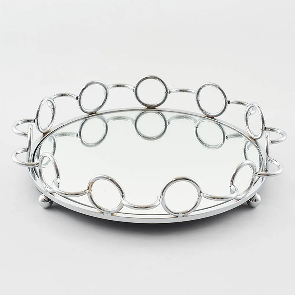 Hot selling Nordic style metal mirror tray cosmetic tray American desktop coffee table storage tray decorations
Hot selling Nordic style metal mirror tray cosmetic tray American desktop coffee table storage tray decorations