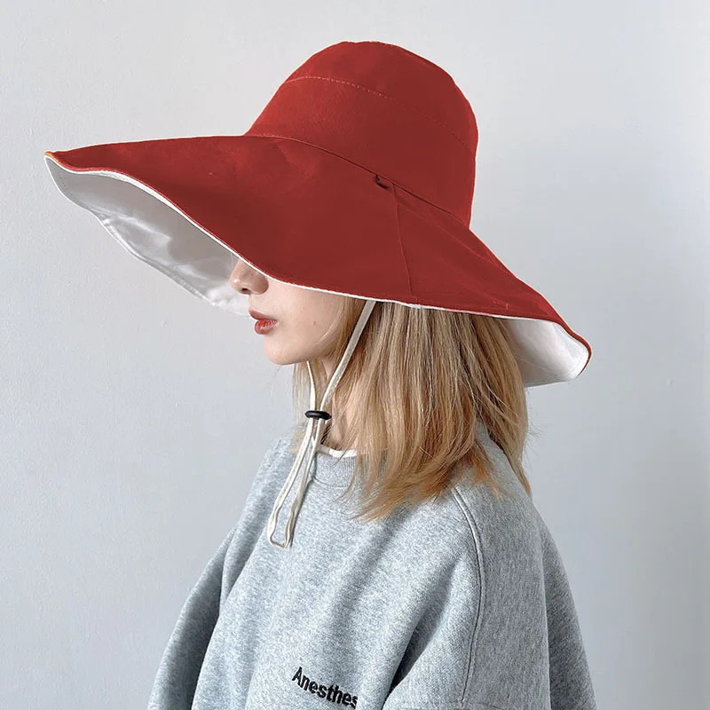 2021 new sun hat summer sun protection big brim hat foldable outdoor beach hat riding sun protection UV protection female hat 
2021 new sun hat summer sun protection big brim hat foldable outdoor beach hat riding sun protection UV protection female hat