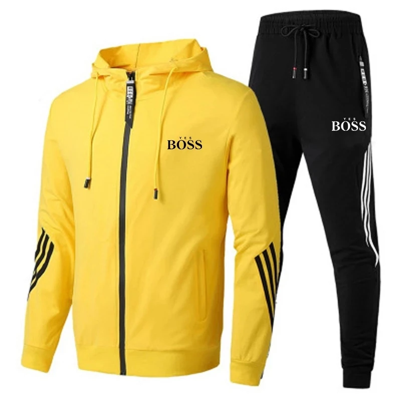 Spring/Fall 2021 Men's Suit 2 Hooded Zippered Jacket Sportswear Trousers Sportswear Men's Sportswear Suit Brand Men's Sportswear
Spring/Fall 2021 Men's Suit 2 Hooded Zippered Jacket Sportswear Trousers Sportswear Men's Sportswear Suit Brand Men's Sportswear
