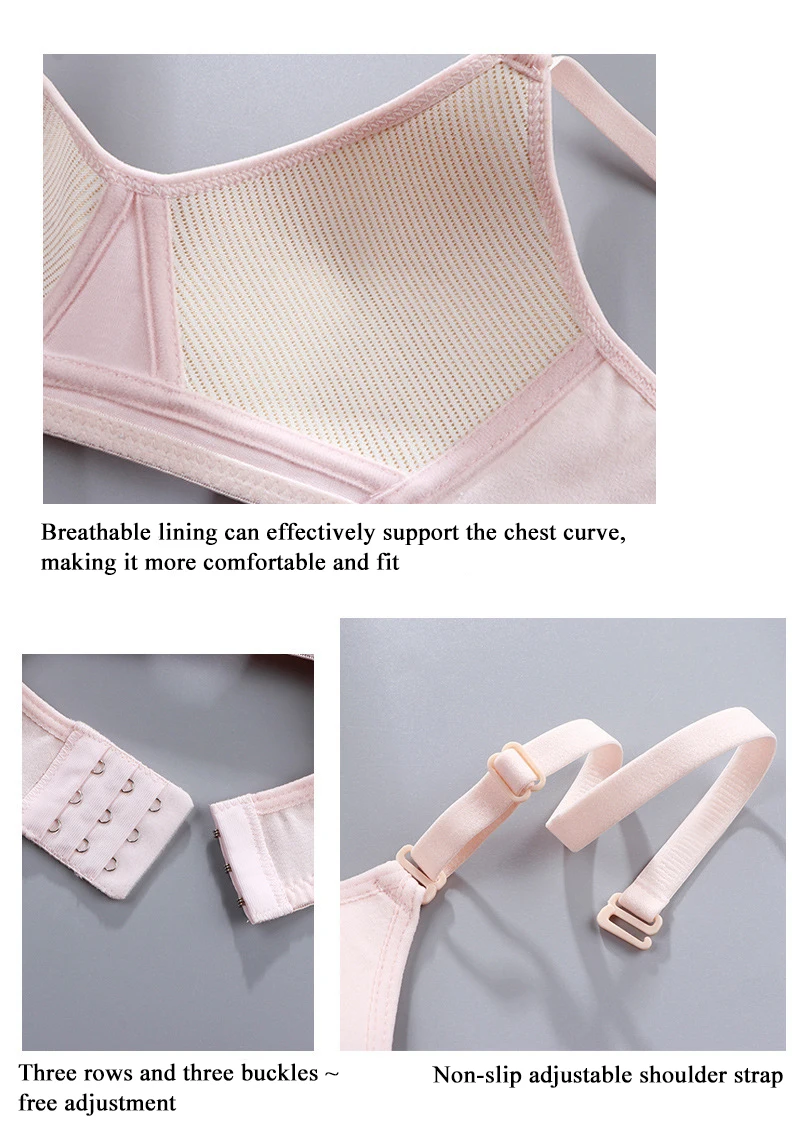 Simple girly bra Japanese sexy and comfortable thin cup non steel ring bra small chest gather and push up adjustable underwear
Simple girly bra Japanese sexy and comfortable thin cup non steel ring bra small chest gather and push up adjustable underwear