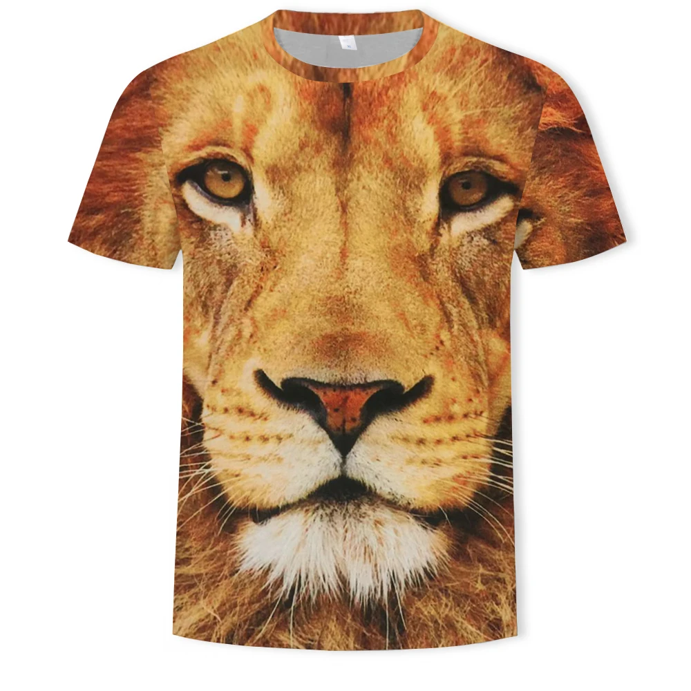 Oversized Lion Variety T-shirt Men's Breathable Sports T-shirt Trend Summer Comfortable Short Sleeve O-neck 3D Printed Top 2021
Oversized Lion Variety T-shirt Men's Breathable Sports T-shirt Trend Summer Comfortable Short Sleeve O-neck 3D Printed Top 2021