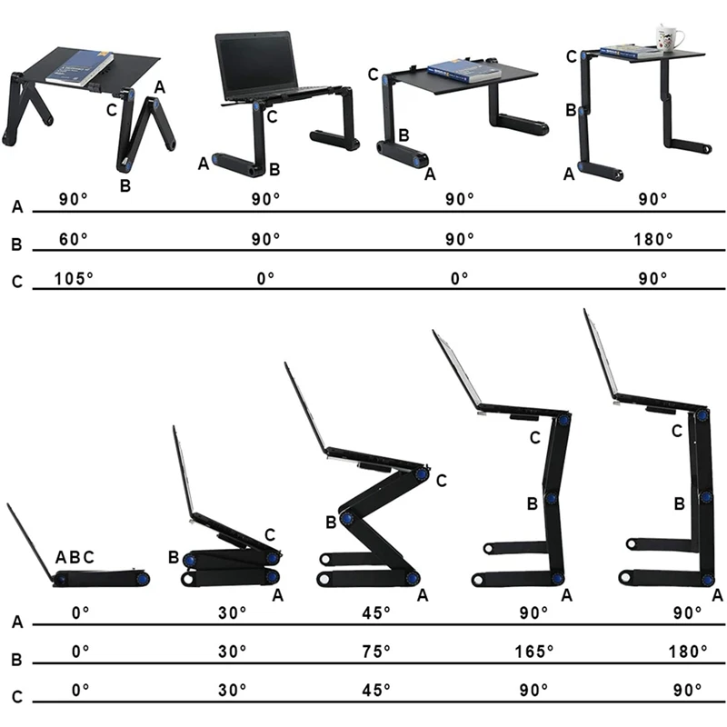 Foldable Laptop Desk, Adjustable Laptop Stand, Portable Laptop Table with 2 Cooling Fans & Mouse Tray Office Laptop Desk 
Foldable Laptop Desk, Adjustable Laptop Stand, Portable Laptop Table with 2 Cooling Fans & Mouse Tray Office Laptop Desk