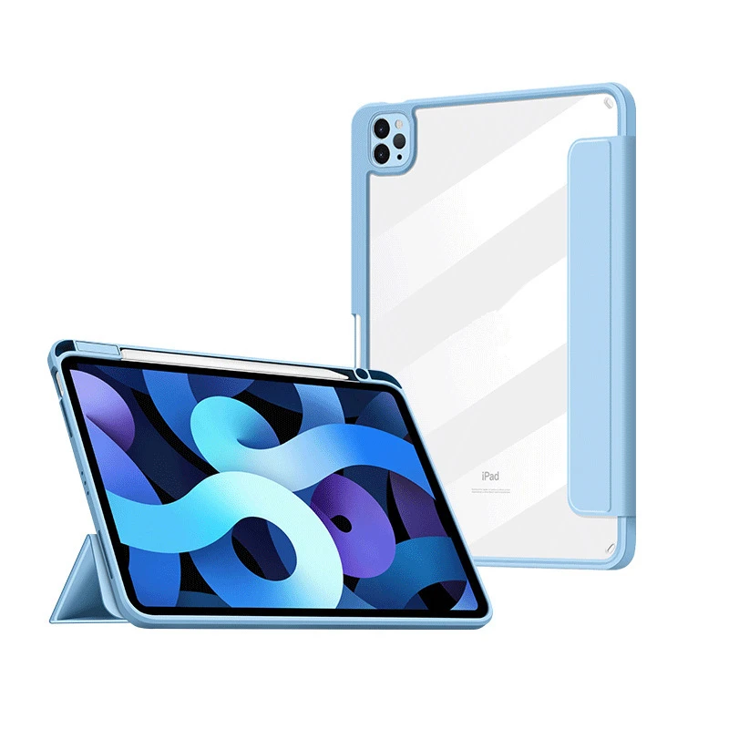 Case for New iPad Air 4 2020 Magnetic Auto Wake Sleep Silky-Smooth Acrylic Protection Cover for iPad 10.9 with Pencill Holder
Case for New iPad Air 4 2020 Magnetic Auto Wake Sleep Silky-Smooth Acrylic Protection Cover for iPad 10.9 with Pencill Holder
