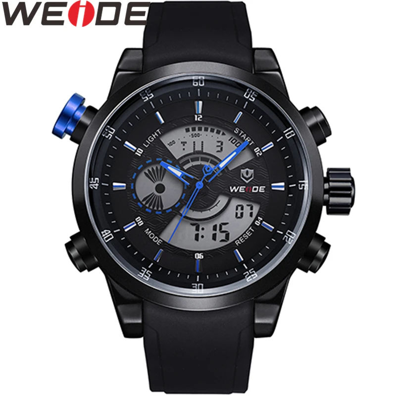 Часы WEIDE мужские спортивные в стиле милитари повторитель сигнала тревоги