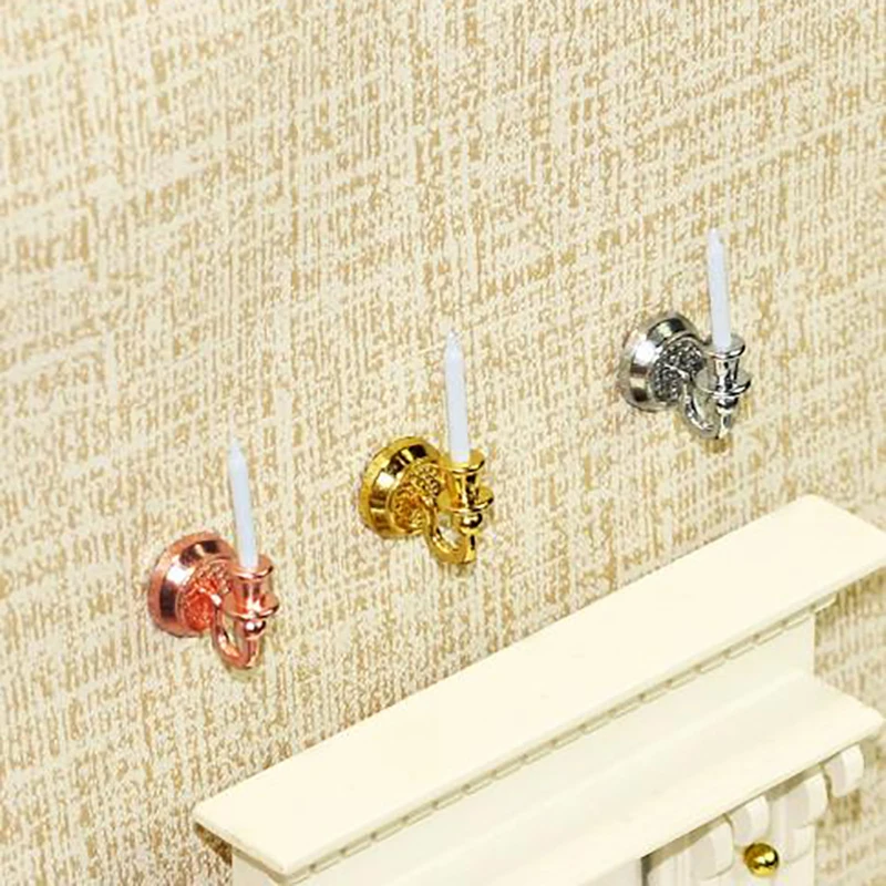New Arrival 1Pair 1/12 Scale Dollhouse Miniature Metal Wall Decoration Candle Furniture Acccessories
New Arrival 1Pair 1/12 Scale Dollhouse Miniature Metal Wall Decoration Candle Furniture Acccessories