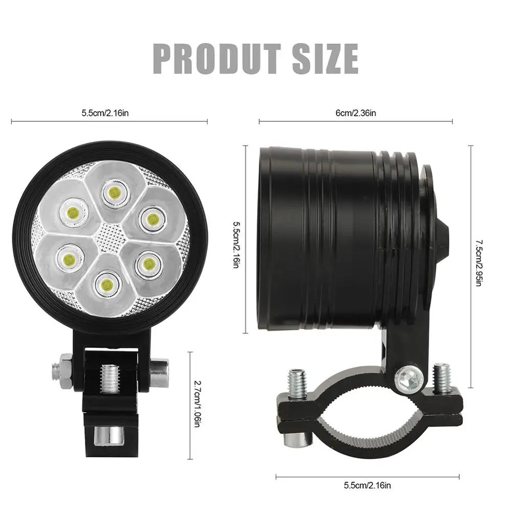Motorcycle Front Headlight Cafe Racer 60W 12V High Power 6-LED Motorcycle Spotlight Front Fog Driving Lights Accesorios Moto
Motorcycle Front Headlight Cafe Racer 60W 12V High Power 6-LED Motorcycle Spotlight Front Fog Driving Lights Accesorios Moto