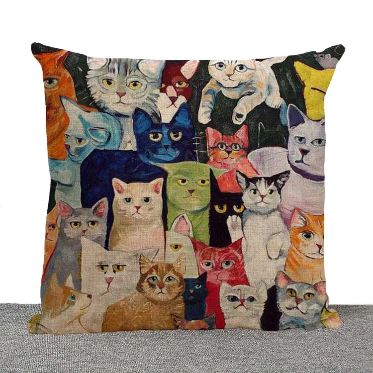 Customized Anime cat pillow cover, cartoon Animation cat rabbit throw pillow case Square Throw Pillowcase Zippered wholesale
Customized Anime cat pillow cover, cartoon Animation cat rabbit throw pillow case Square Throw Pillowcase Zippered wholesale
