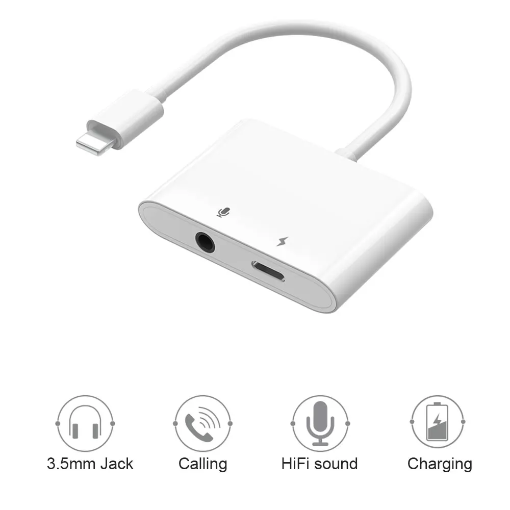 WIWU 2 in 1 Audio Adapter for Lightning to 3.5mm Jack Headphone Cable for iPhone 14 13 12 11 Pro X XS XR 8 7 Cable for Charging
WIWU 2 in 1 Audio Adapter for Lightning to 3.5mm Jack Headphone Cable for iPhone 14 13 12 11 Pro X XS XR 8 7 Cable for Charging