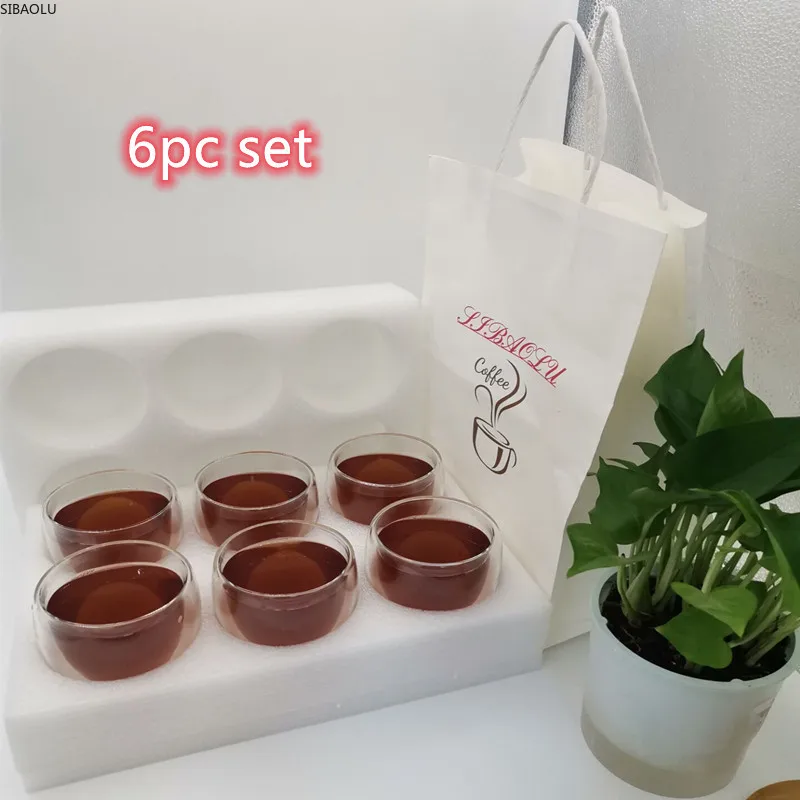 Double Transparent Heat Resistant Tea Cup Healthy Drinking Cup Coffee Cup Insulated Glass Cup 6 Pieces Gift Set
Double Transparent Heat Resistant Tea Cup Healthy Drinking Cup Coffee Cup Insulated Glass Cup 6 Pieces Gift Set
