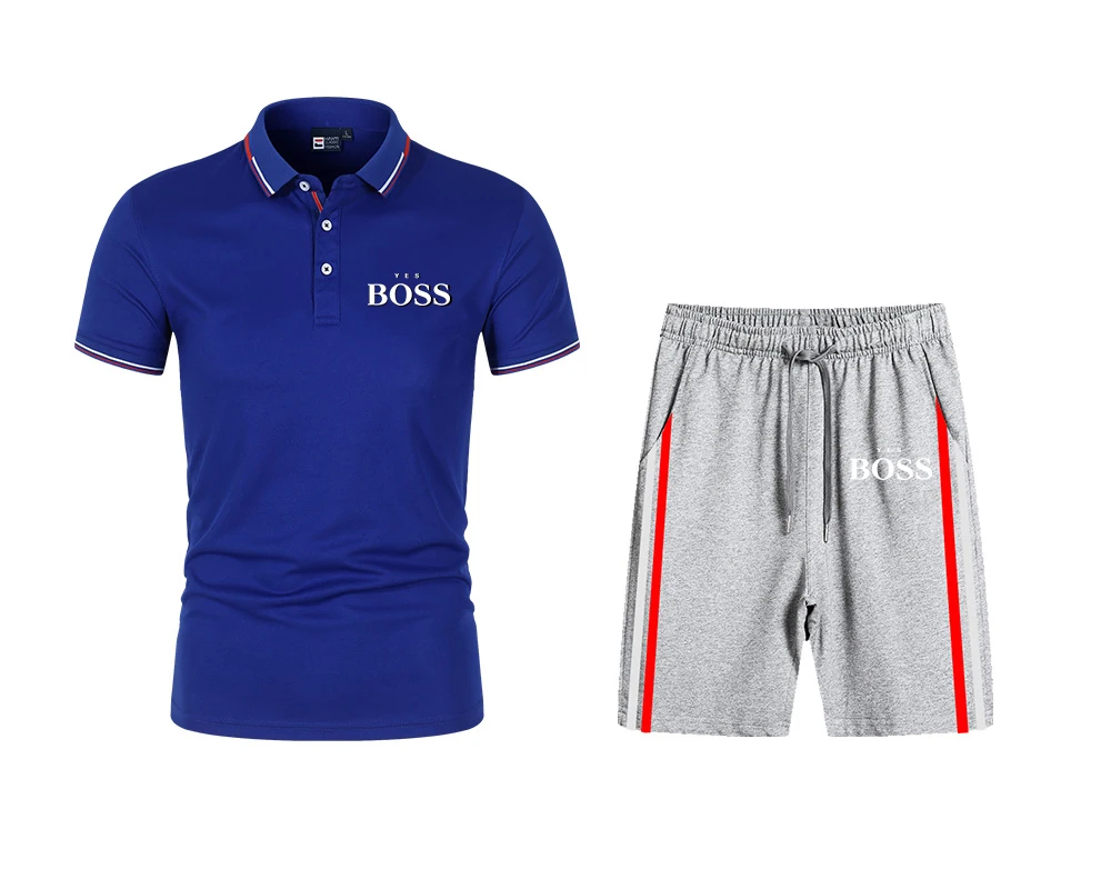 New Men Shorts Set Men T-shirt Summer Sweatpants Gyms Men Joggers 2piece Tracksuit+Shorts Sets Beach Mens Polo Shirts S-4XL
New Men Shorts Set Men T-shirt Summer Sweatpants Gyms Men Joggers 2piece Tracksuit+Shorts Sets Beach Mens Polo Shirts S-4XL