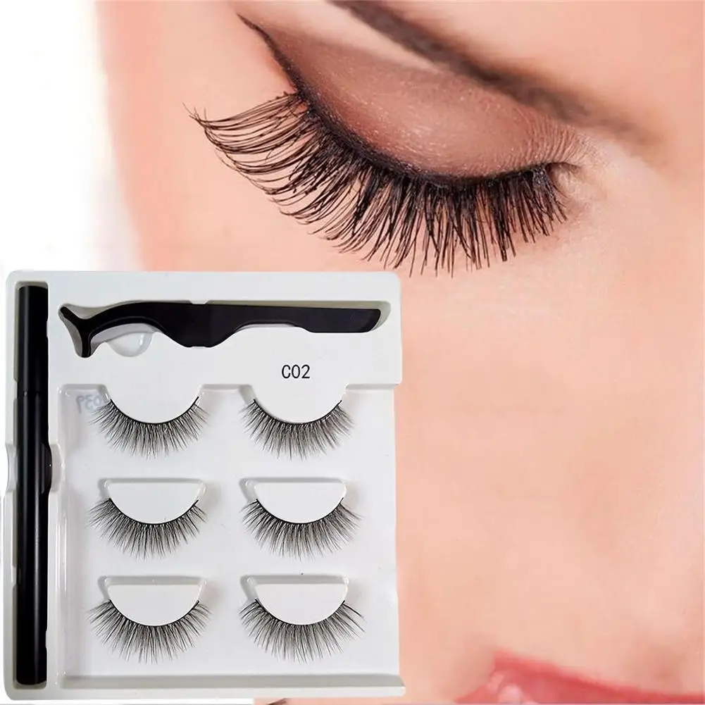Mink Eyelashes Set Magic Eyeliner False Lashes Self Use With Liquid Waterproof Repeated Eyeliner Makeup Tweezer Adhesive H3P7
Mink Eyelashes Set Magic Eyeliner False Lashes Self Use With Liquid Waterproof Repeated Eyeliner Makeup Tweezer Adhesive H3P7