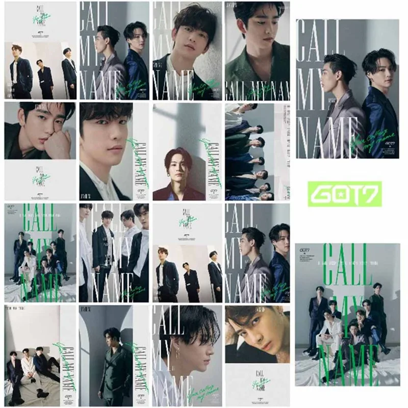 Kpop GOT7 New Album Call My Name Series Official Homemade Photo Small Card For Fans Gift 16pcs/set
Kpop GOT7 New Album Call My Name Series Official Homemade Photo Small Card For Fans Gift 16pcs/set