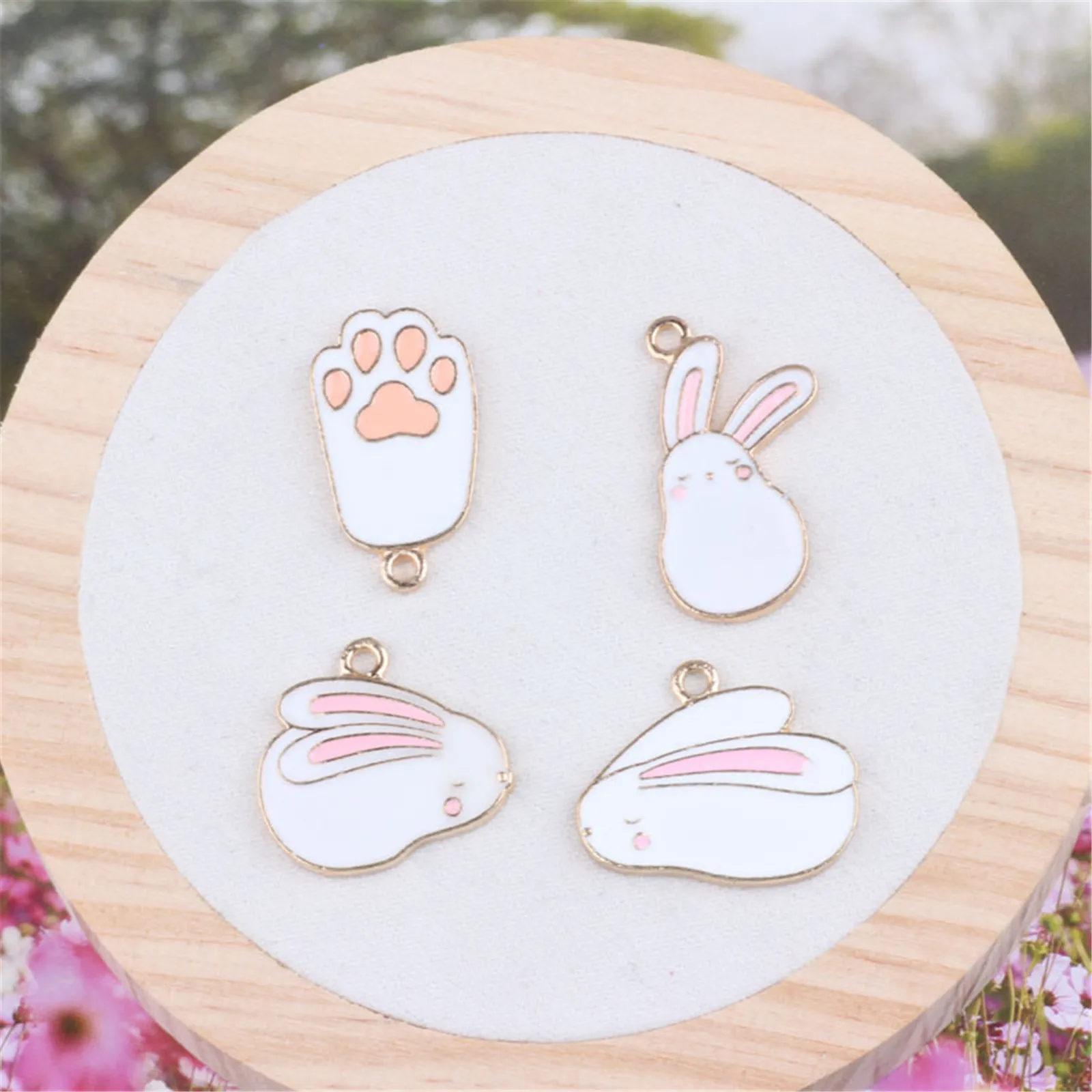 Julie Wang 8PCS Mix Alloy Enamel White Cartoon Rabbit Charms Bunny Pendant Animal Bracelet Dangle Keychain Jewelry Craft 16-31mm
Julie Wang 8PCS Mix Alloy Enamel White Cartoon Rabbit Charms Bunny Pendant Animal Bracelet Dangle Keychain Jewelry Craft 16-31mm