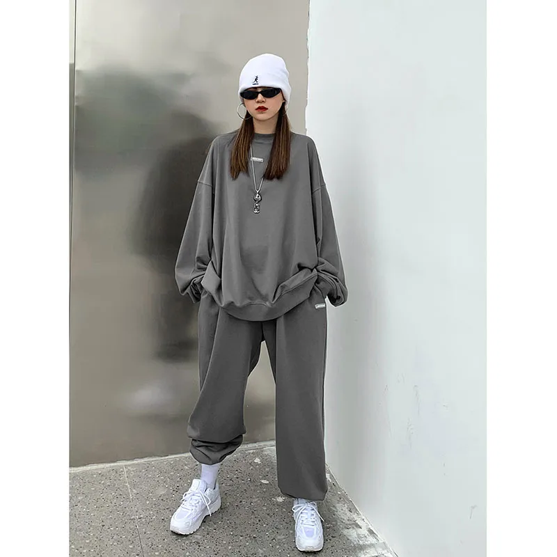 Sportswear women's spring and autumn suits fashion casual sweaters and trousers loose pullovers two-piece sweatshirts women
Sportswear women's spring and autumn suits fashion casual sweaters and trousers loose pullovers two-piece sweatshirts women