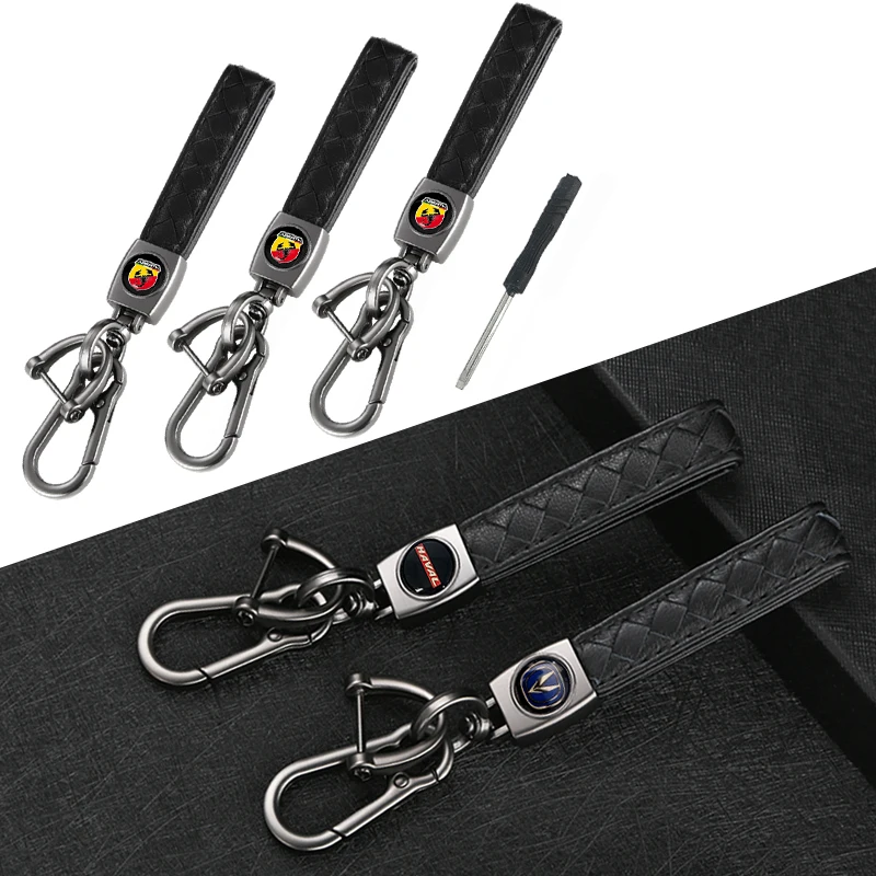 1pcs Car Brand Logo Leather Keychain Metal Key Ring for Fiat Abarth Punto 124/125/125/500 Stilo Ducato Car Styling Punto Evo
1pcs Car Brand Logo Leather Keychain Metal Key Ring for Fiat Abarth Punto 124/125/125/500 Stilo Ducato Car Styling Punto Evo