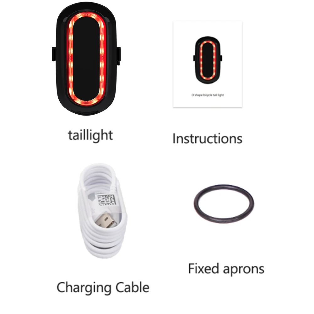 USB Bicycle Tail Light Chargeable Waterproof Intelligent Sensor Brake Taillight Rear Safety Warning Lamp For MTB Outdoor Riding
USB Bicycle Tail Light Chargeable Waterproof Intelligent Sensor Brake Taillight Rear Safety Warning Lamp For MTB Outdoor Riding