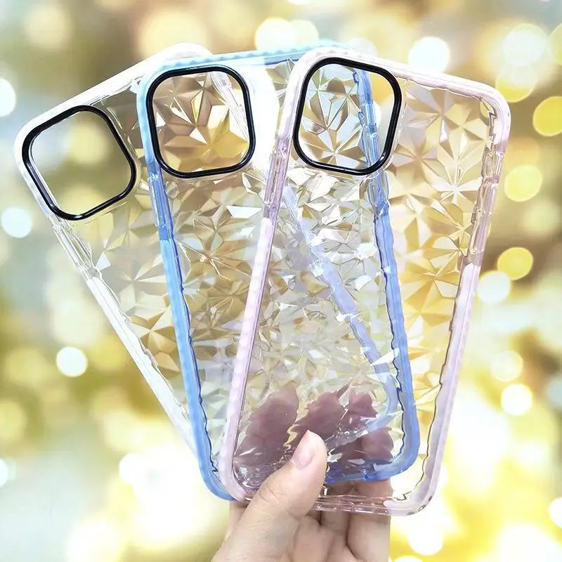 The New Diamond pattern Transparent Phone Case For iPhone 13 12 mini 11 Pro X XR XS Max SE2 7 8 Plus Shockproof Protection Cover
The New Diamond pattern Transparent Phone Case For iPhone 13 12 mini 11 Pro X XR XS Max SE2 7 8 Plus Shockproof Protection Cover