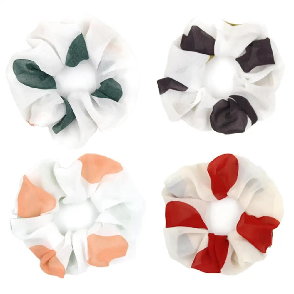 1 шт., женская шифоновая резинка для волос в горошек 
1 шт., женская шифоновая резинка для волос в горошек