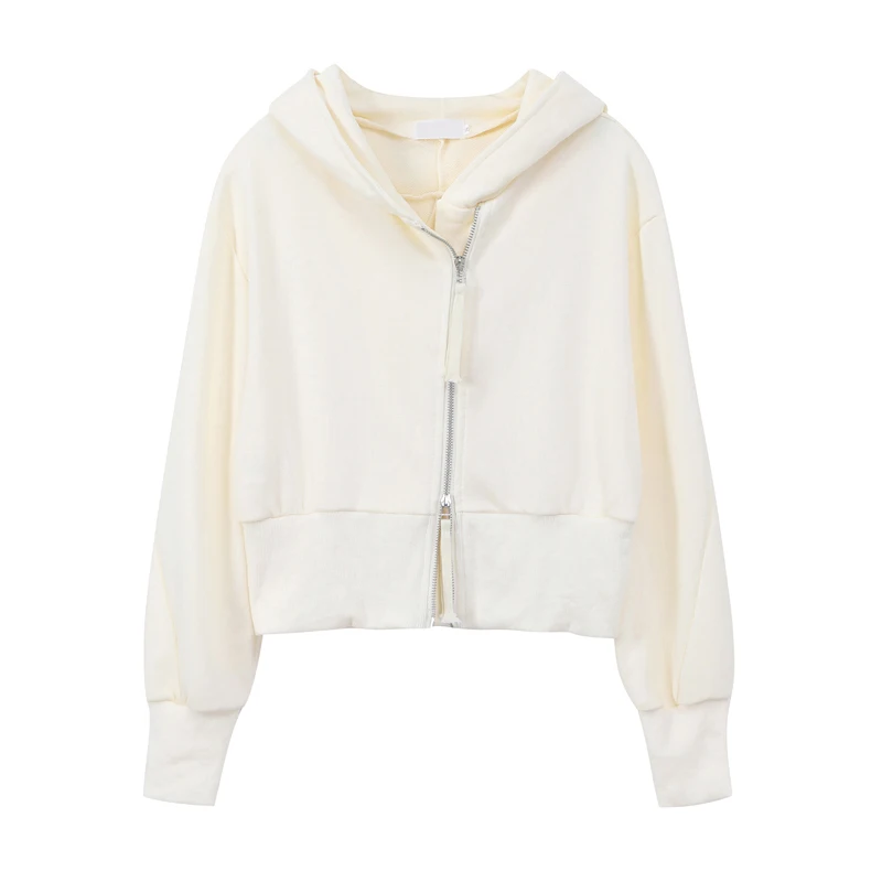Hoodies Women Solid Color Short Style Zipper Slim Harajuku Trendy Simple All-match Thin Long Sleeve Tops Female 2021 Autumn New
Hoodies Women Solid Color Short Style Zipper Slim Harajuku Trendy Simple All-match Thin Long Sleeve Tops Female 2021 Autumn New