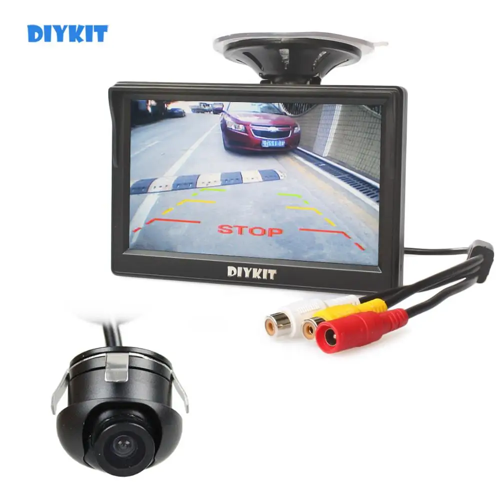 DIYKIT 5" LCD Rear View Car Monitor + Back Up Rear Front Side View Camera Car Cam For Parking Assistance System
DIYKIT 5" LCD Rear View Car Monitor + Back Up Rear Front Side View Camera Car Cam For Parking Assistance System