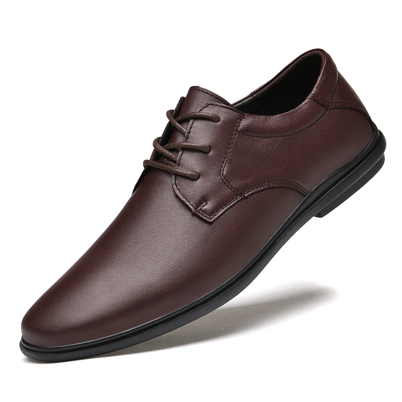 Men's and women's shoes business leather shoes formal casual shoes spring low top cowhide large flat sole workplace single shoes
Men's and women's shoes business leather shoes formal casual shoes spring low top cowhide large flat sole workplace single shoes