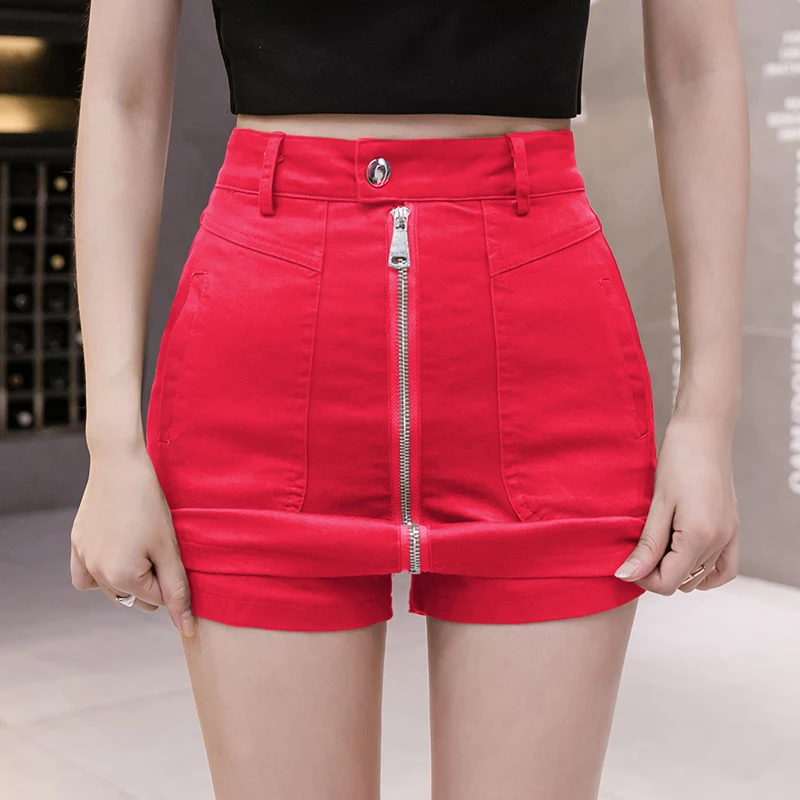 2021 spring and summer new denim shorts skirt Korean version red high waist zipper A-line skirt stretch pack hip hot shorts
2021 spring and summer new denim shorts skirt Korean version red high waist zipper A-line skirt stretch pack hip hot shorts