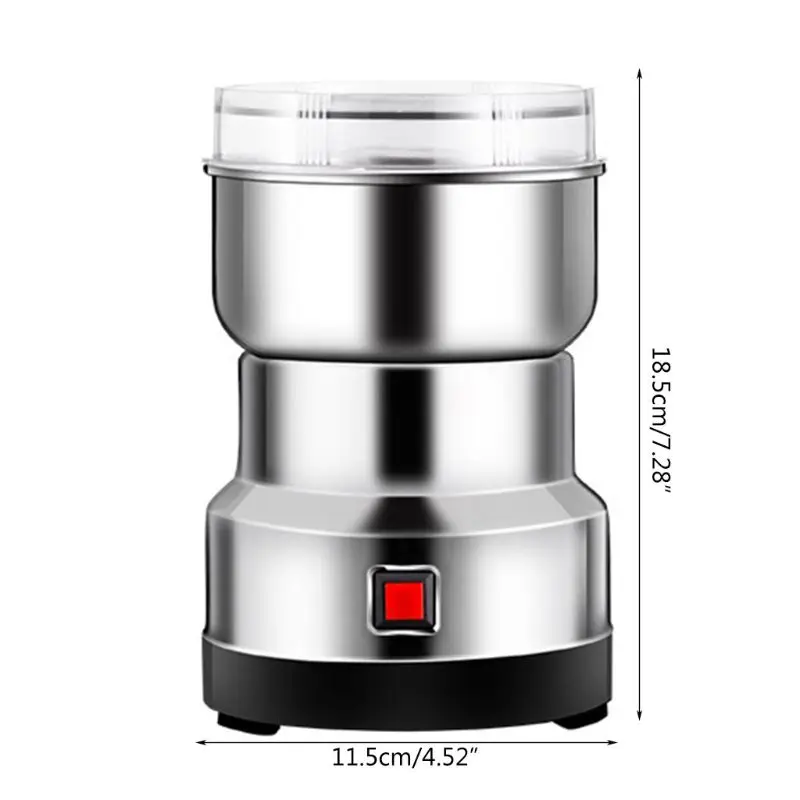 Electric Coffee Grinder Multifunction Stainless Steel Blade Cafe Spice Mill Blender Nut Bean Seeds Grinding Smash Machine
Electric Coffee Grinder Multifunction Stainless Steel Blade Cafe Spice Mill Blender Nut Bean Seeds Grinding Smash Machine