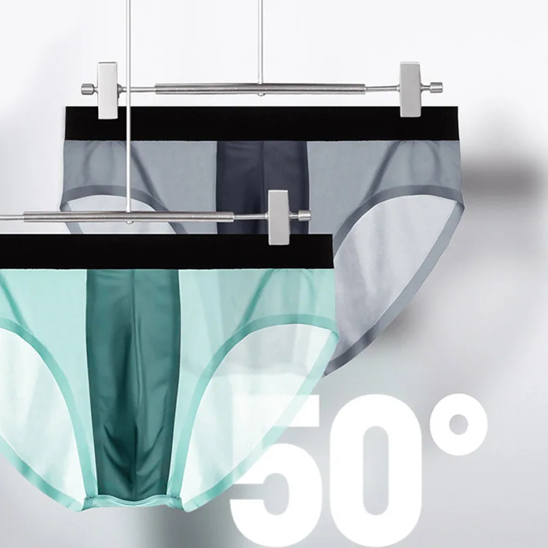 Men Ice Silk Seamless Underwear Men Sexy Ultra-thin Translucent Briefs Male Low-Waist U-Convex Panties Breathable Man Underpants
Men Ice Silk Seamless Underwear Men Sexy Ultra-thin Translucent Briefs Male Low-Waist U-Convex Panties Breathable Man Underpants