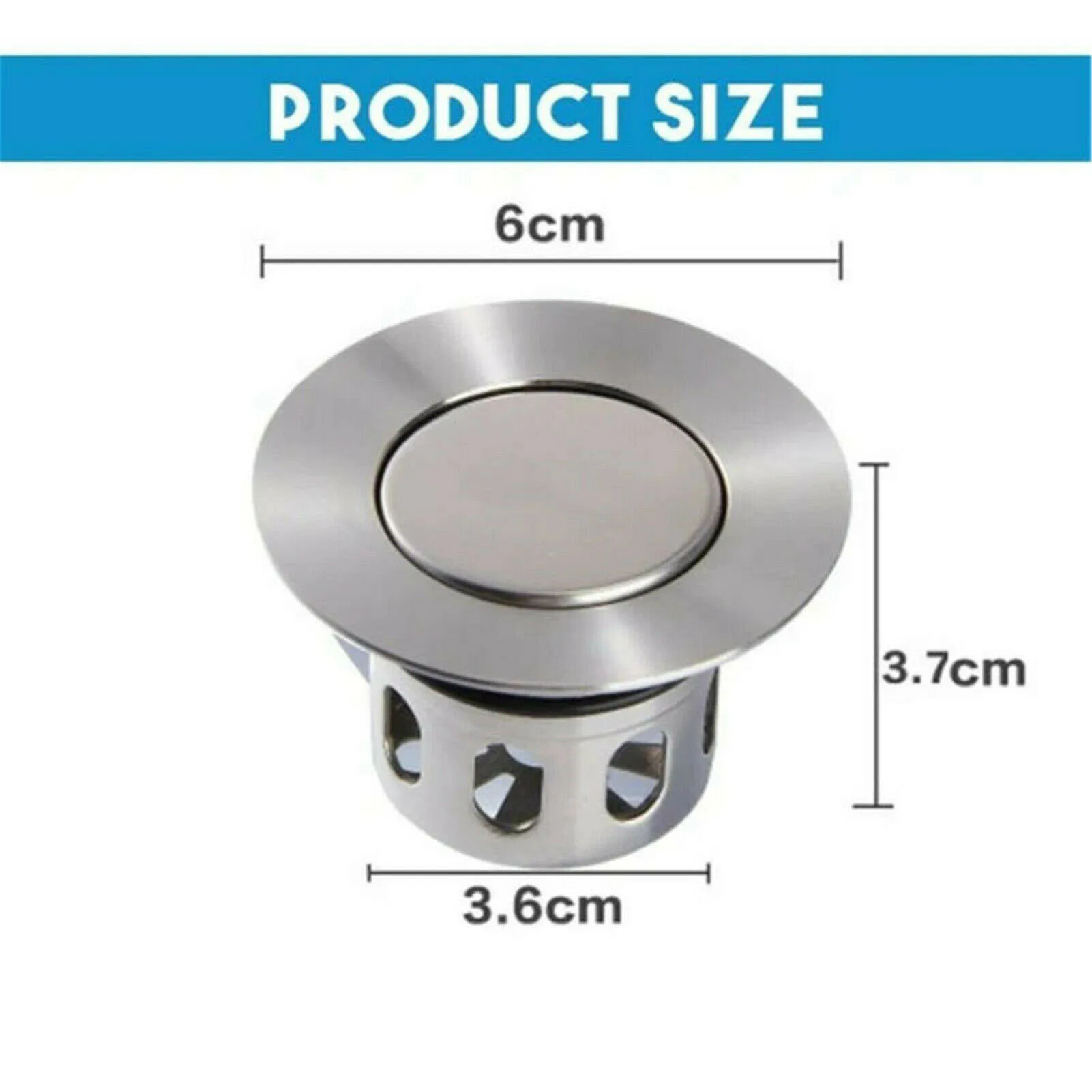 Universal Explosionproof Anti-clogging Wash Basin Bounce Drain Filter Bathroom Sink Drain Stopper Bathtub Plug Trap Hair Catcher
Universal Explosionproof Anti-clogging Wash Basin Bounce Drain Filter Bathroom Sink Drain Stopper Bathtub Plug Trap Hair Catcher