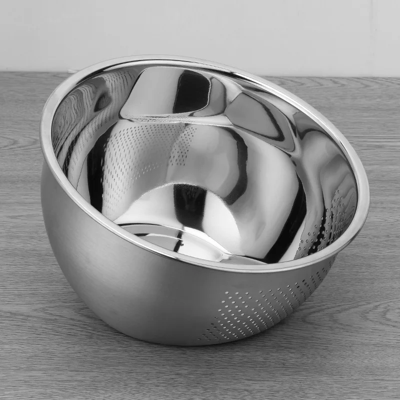 Inclined bottom basin 304 stainless steel drain basket rice sieve rice bowl fruit basket household kitchen rice washer
Inclined bottom basin 304 stainless steel drain basket rice sieve rice bowl fruit basket household kitchen rice washer