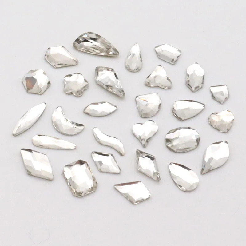 20pcs nail crystal glass Strass 3D transparent white glass gem rhinestone for 3D nail art decoration supplies jewelry
20pcs nail crystal glass Strass 3D transparent white glass gem rhinestone for 3D nail art decoration supplies jewelry