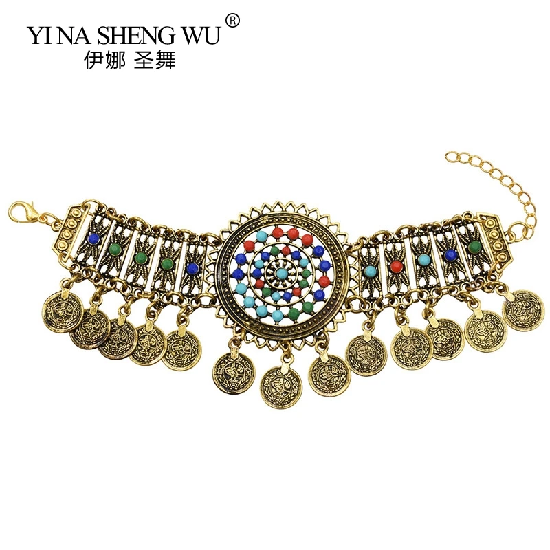 Bohemia Jewelry Vintage Coin Pendants Headbands & Bracelets Sets Gypsy Tribal Indian Belly Dance Party Jewelry Dance Accessories
Bohemia Jewelry Vintage Coin Pendants Headbands & Bracelets Sets Gypsy Tribal Indian Belly Dance Party Jewelry Dance Accessories