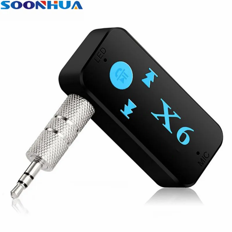 Беспроводной Bluetooth-ресивер SOONHUA V4.2 EDR с разъемом 3 5 мм музыкальный адаптер