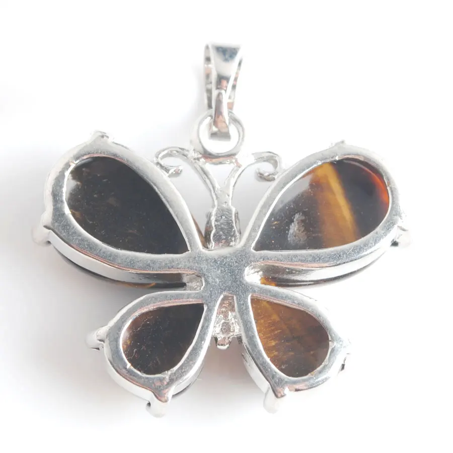 WOJIAER Cute 23x30mm Natural Gem Stones Tigers Eye Butterfly Pendant Necklace Charms Inlaid 5 Pcs/lot PE9015
WOJIAER Cute 23x30mm Natural Gem Stones Tigers Eye Butterfly Pendant Necklace Charms Inlaid 5 Pcs/lot PE9015