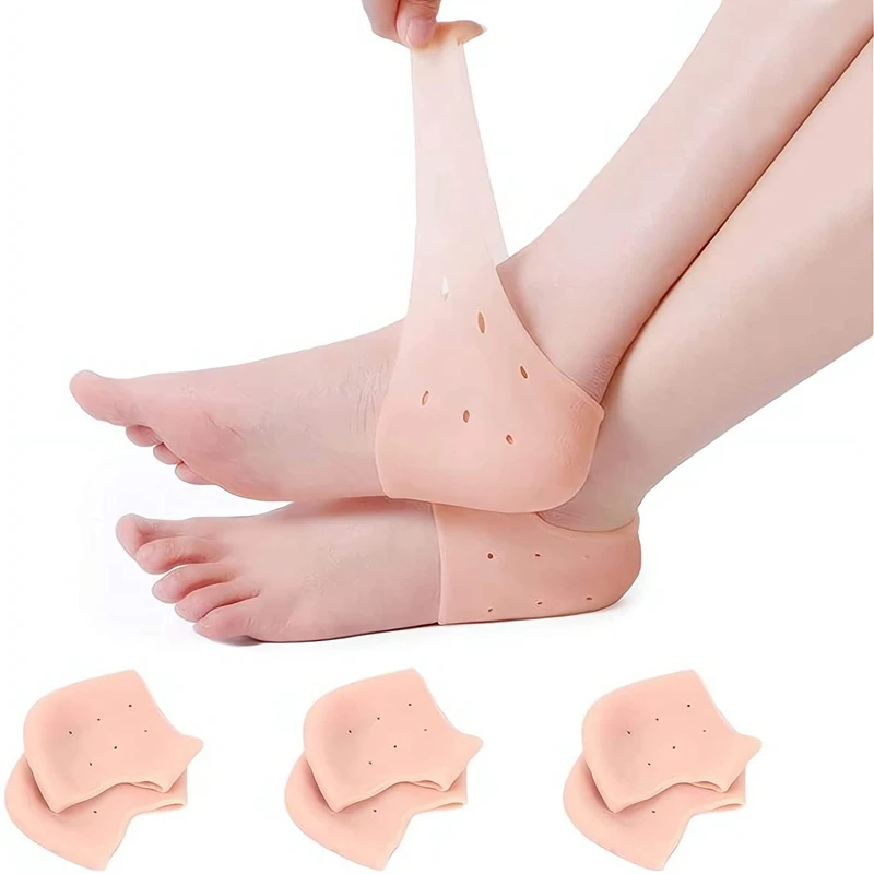 New Silicone Feet Care Socks Moisturizing Gel Heel Thin Socks with Hole Cracked Foot Skin Care Protectors Lace Heel Cover 2Pcs
New Silicone Feet Care Socks Moisturizing Gel Heel Thin Socks with Hole Cracked Foot Skin Care Protectors Lace Heel Cover 2Pcs