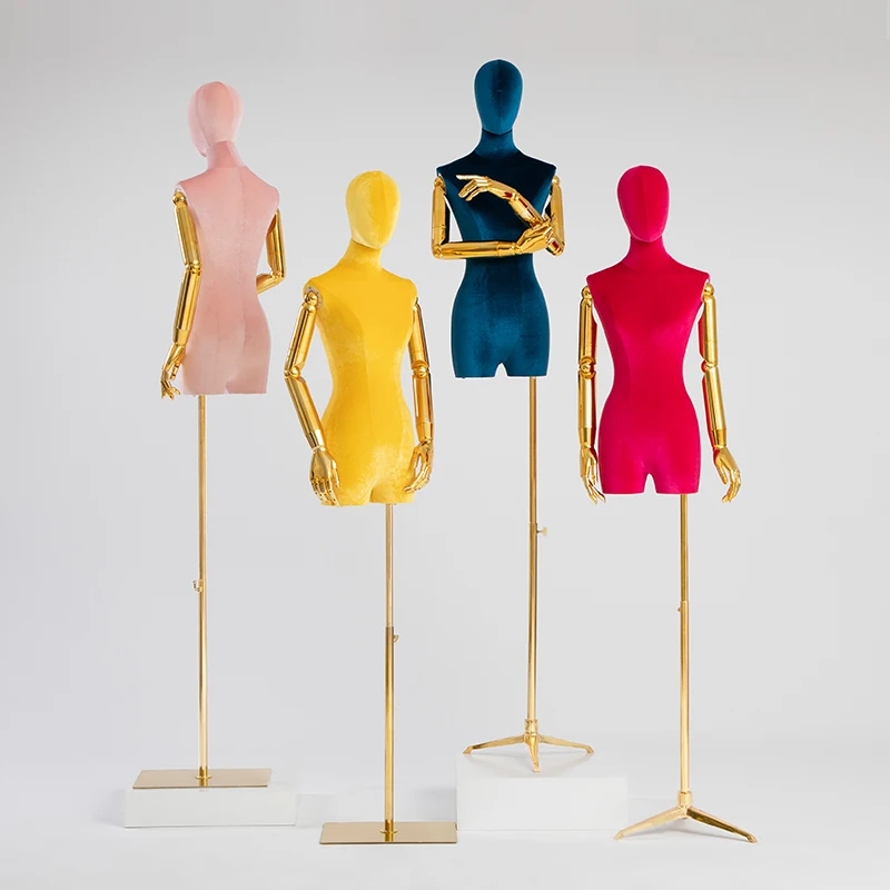 High Grade Velvet Model Electroplating Mannequin Whole Body Window Display Shelf
High Grade Velvet Model Electroplating Mannequin Whole Body Window Display Shelf