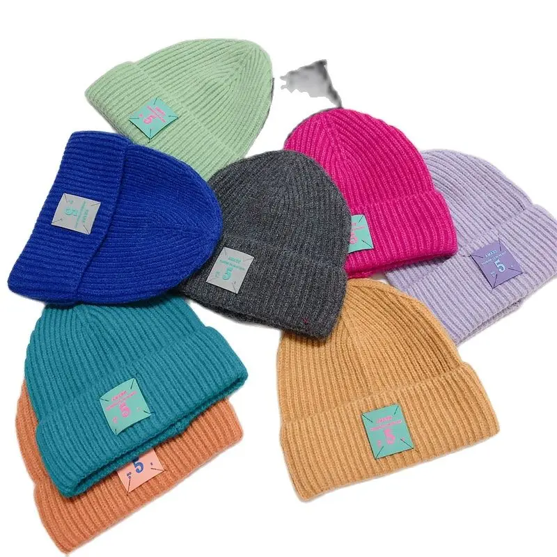 Winter Thick Warm Wool Knitted hat For Child Outdoor kids boy girl Patch logo Curled Cute Beanies Caps Skullies Ski Skullcap
Winter Thick Warm Wool Knitted hat For Child Outdoor kids boy girl Patch logo Curled Cute Beanies Caps Skullies Ski Skullcap