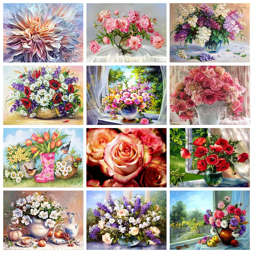5D DIY Diamond Painting Flower Vase Cross Stitch Kit Diamond Embroidery Rose Rhinestone Mosaic Art Picture Home Decoration Gift
5D DIY Diamond Painting Flower Vase Cross Stitch Kit Diamond Embroidery Rose Rhinestone Mosaic Art Picture Home Decoration Gift