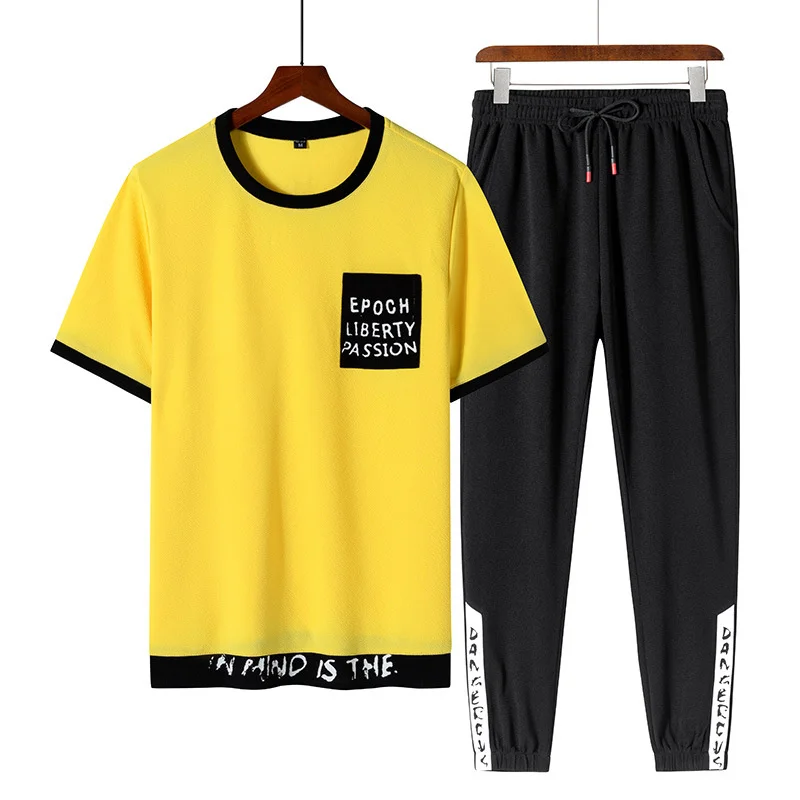 Summer street suit men's 2021 new T-shirt half sleeve two piece men's large short sleeve summer large clothes
Summer street suit men's 2021 new T-shirt half sleeve two piece men's large short sleeve summer large clothes