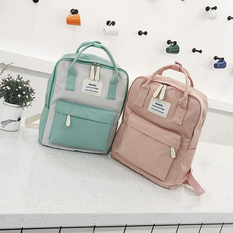 Fashion Girl Students School Bags Women Canvas waterproof Backpack School Bag Wild little fresh Travel Backpack pink green
Fashion Girl Students School Bags Women Canvas waterproof Backpack School Bag Wild little fresh Travel Backpack pink green