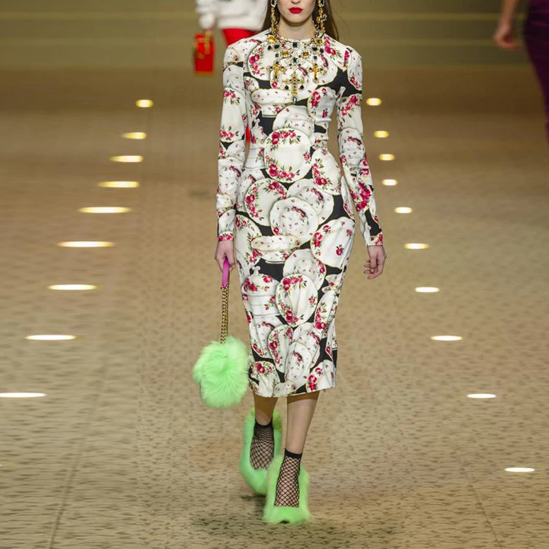 2021 spring women new design dresses long-sleeve women slim dress printed flower office lady XXL dress
2021 spring women new design dresses long-sleeve women slim dress printed flower office lady XXL dress