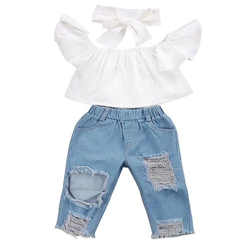 Children's Clothing Girls Summer Strap Middle-Sleeved Coat + Rose Embroidered Denim Pants Suit Kids clothes girls clothes
Children's Clothing Girls Summer Strap Middle-Sleeved Coat + Rose Embroidered Denim Pants Suit Kids clothes girls clothes