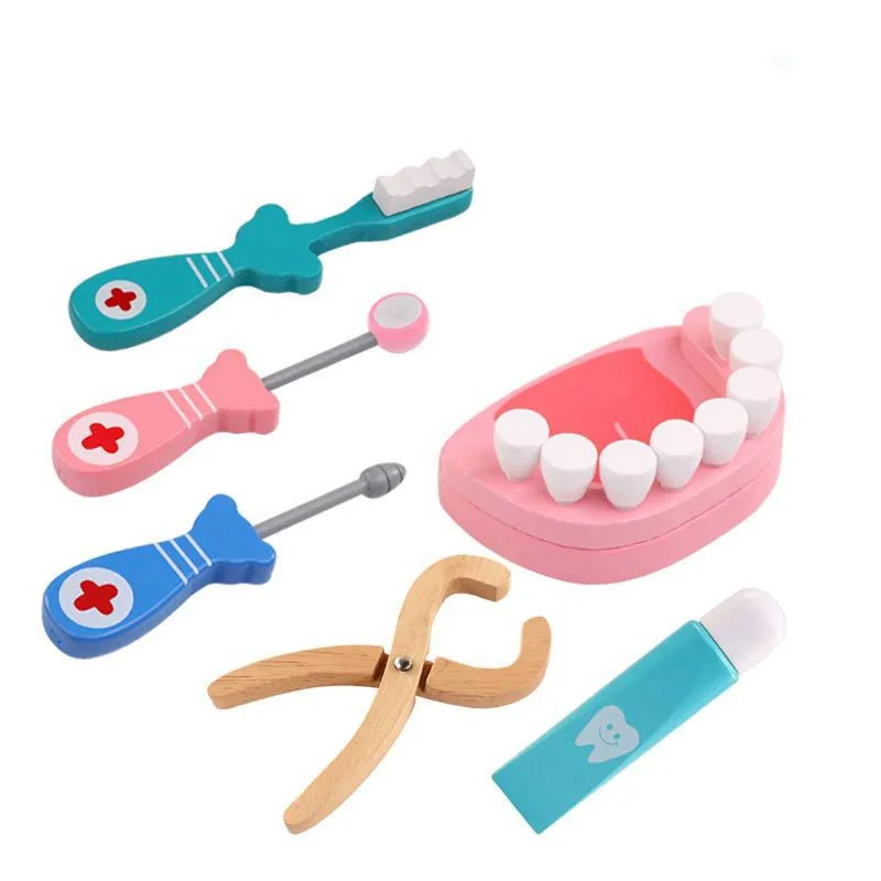 20 pcs/set Kids Pretend Doctor Game Toy Wooden Cosplay Simulation Dentist Accessories Tools Children Play Doctors Toys Gifts
20 pcs/set Kids Pretend Doctor Game Toy Wooden Cosplay Simulation Dentist Accessories Tools Children Play Doctors Toys Gifts