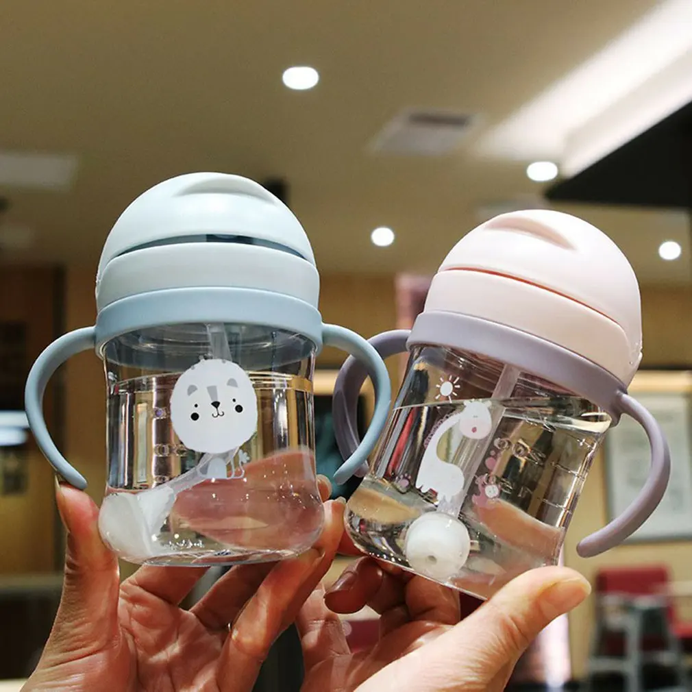 Infant Bottle Children Cartoon Animal Drinking Water Bottle Sippy Cup With Silicone Straw 300ml Double Handle Drinking Cup
Infant Bottle Children Cartoon Animal Drinking Water Bottle Sippy Cup With Silicone Straw 300ml Double Handle Drinking Cup