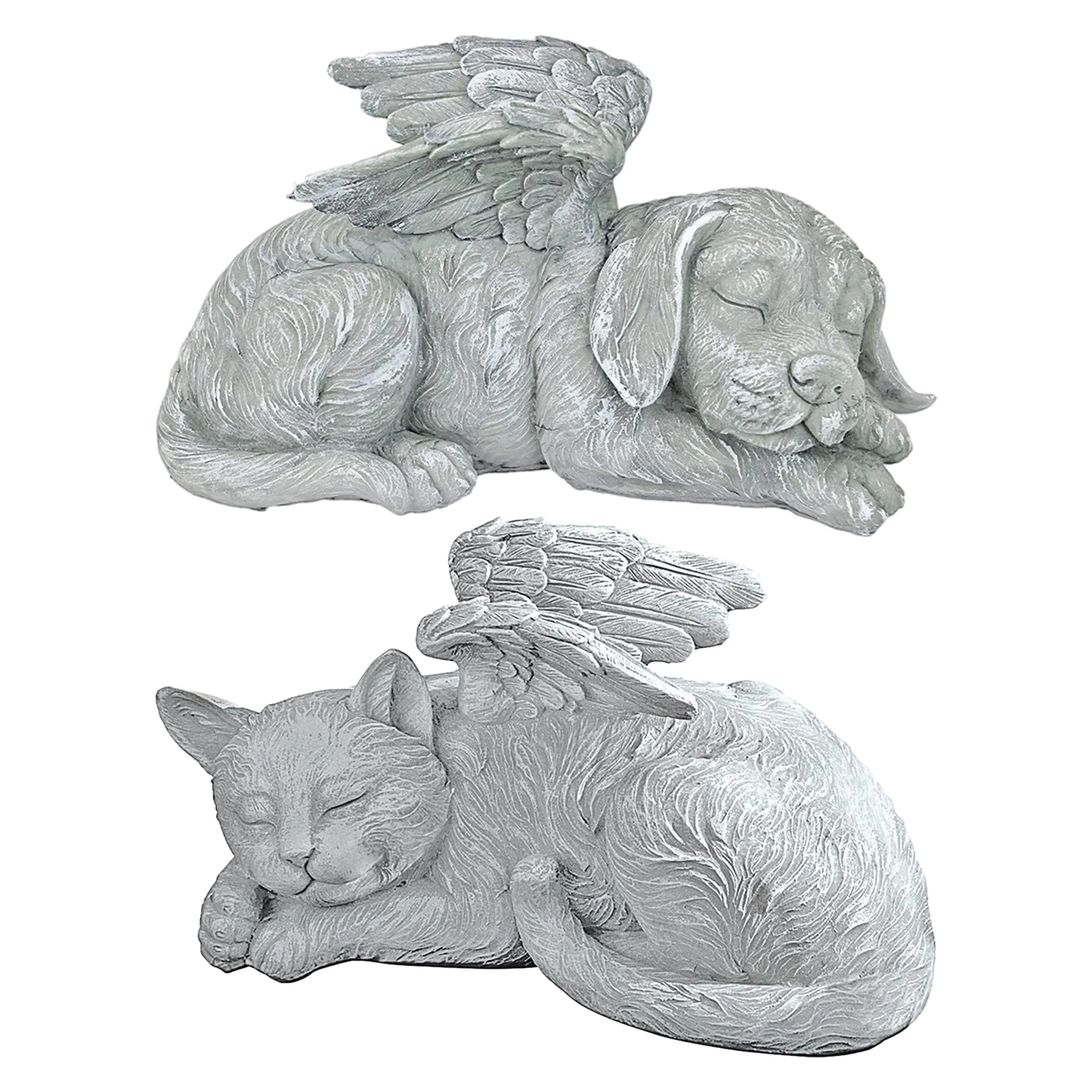 Pet Dog/Cat Memorial Statue Indoor Outdoor Home Garden Puppy/Kitty with Angel Figurine Resin Sculpture
Pet Dog/Cat Memorial Statue Indoor Outdoor Home Garden Puppy/Kitty with Angel Figurine Resin Sculpture